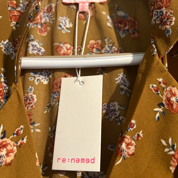 NWT Burnt Orange Floral Wrap Dress - Picture 3 of 3